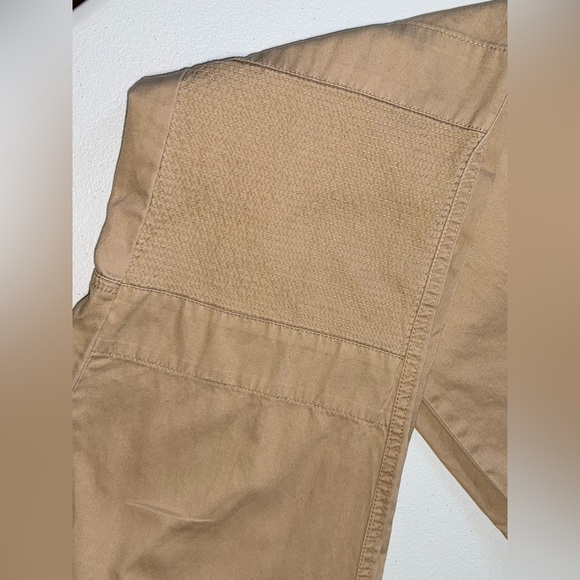 BCBG Max Azria Beige Flare Pants Size 8 31” Inseam Boho Chic flare bell bottom - Picture 7 of 13